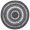 Safavieh 4 x 4 ft. Cape Cod Round Area Rug, Charcoal CAP221H-4R - alternate 1